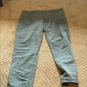 Wit & Wisdom Green Cargo Pants Relaxed Fit